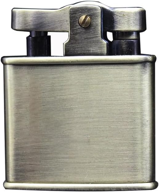 Vintage Lighter- Adjustable Flame, Windproof, Foldable Design for Outdoor and Camping - Men's Gift (Butane-Free)