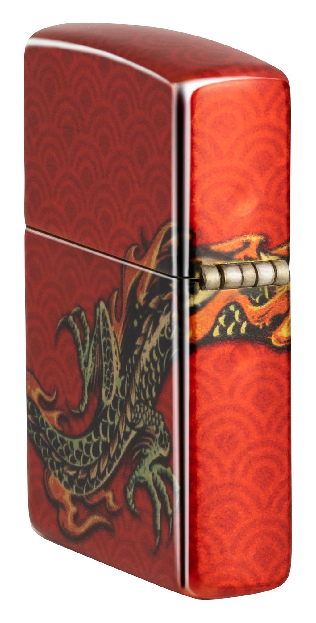 Zippo Armor High Polish Green Elegant Dragon Pocket Lighter, One Size