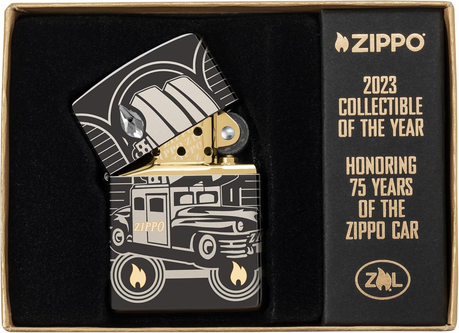 Zippo Car Coy 75th Anniversary 2023 COLLECTIBLE OF THE YEAR LIMITED EDITION numbered 4500 PIECES
