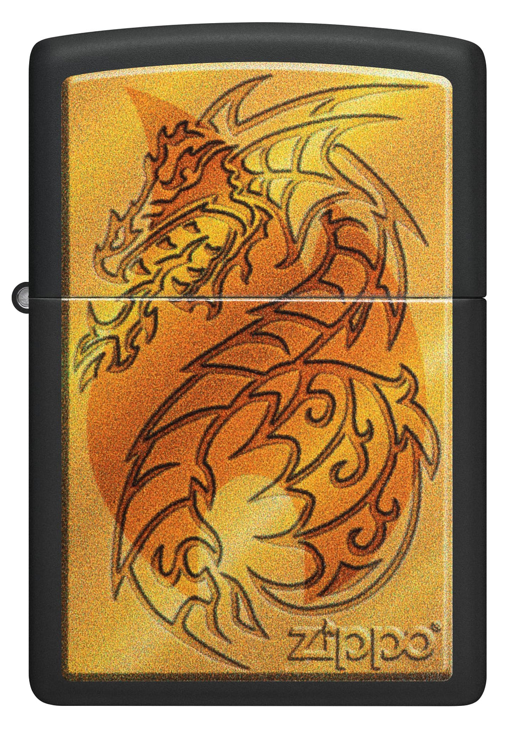 Zippo Armor High Polish Green Elegant Dragon Pocket Lighter, One Size